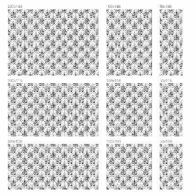 Eleganță frunzișoasă Folie opacă geam cu model vitraliu