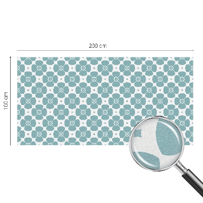 Simetria florală Folie decorativă geam vitraliu