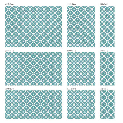 Simetria florală Folie decorativă geam vitraliu