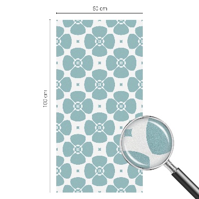 Simetria florală Folie decorativă geam vitraliu