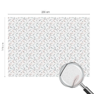 Frunze de plantă Folie opacă geam cu model vitraliu