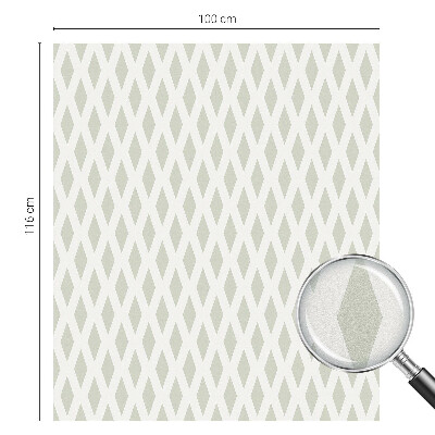 Model de diamant Folie opacă geam cu model vitraliu