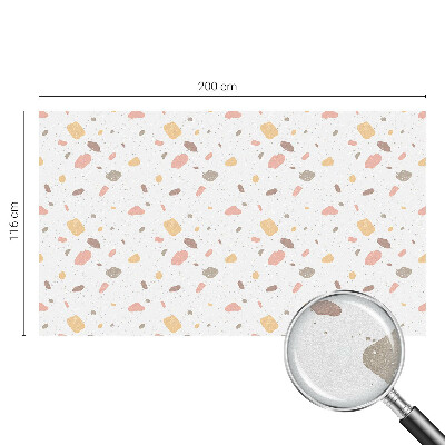 Terrazzo abstract Folie decorativă geam vitraliu