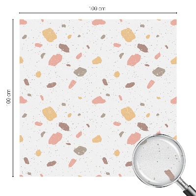 Terrazzo abstract Folie decorativă geam vitraliu