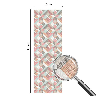 Romburi geometrice Folie decorativă geam vitraliu