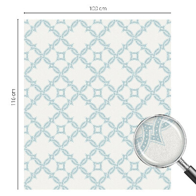 Geometrie albastră Folie geam să nu se vadă din exterior