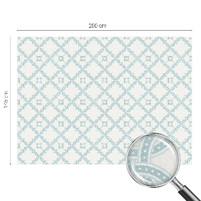 Geometrie albastră Folie geam să nu se vadă din exterior