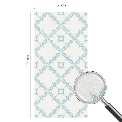 Geometrie albastră Folie geam să nu se vadă din exterior