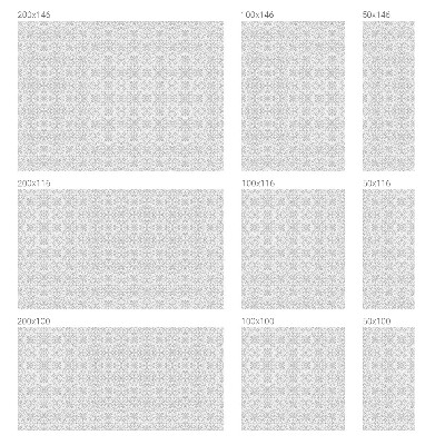 Simetria florală Folie autocolantă geam