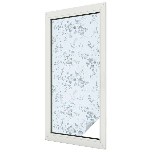 Flori subtile Folie decorativă geam vitraliu