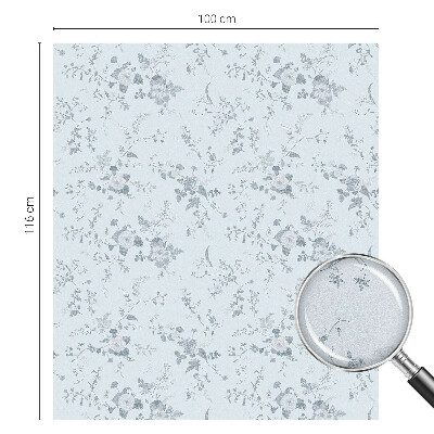 Flori subtile Folie decorativă geam vitraliu