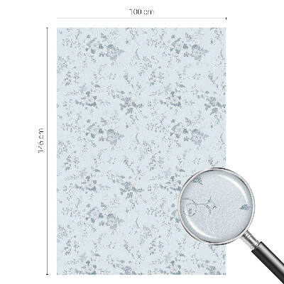 Flori subtile Folie decorativă geam vitraliu