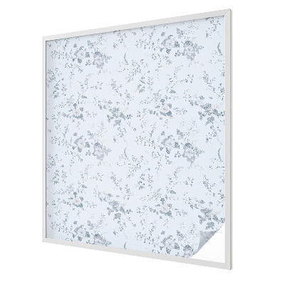 Flori subtile Folie decorativă geam vitraliu