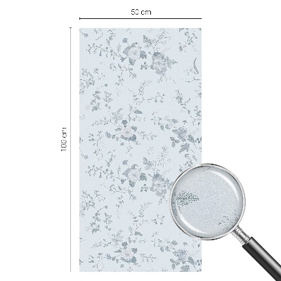 Flori subtile Folie decorativă geam vitraliu