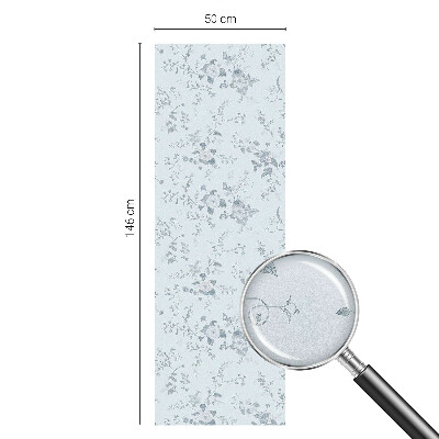 Flori subtile Folie decorativă geam vitraliu