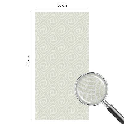 Linii curbate Folie opacă geam cu model vitraliu