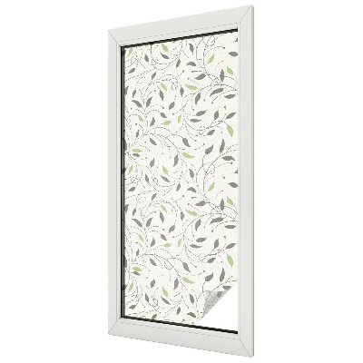 Frunze de lăstari Folie opacă geam cu model vitraliu