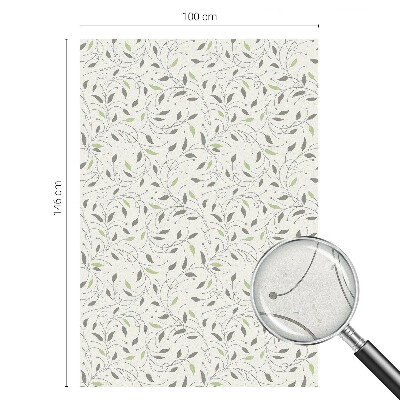 Frunze de lăstari Folie opacă geam cu model vitraliu