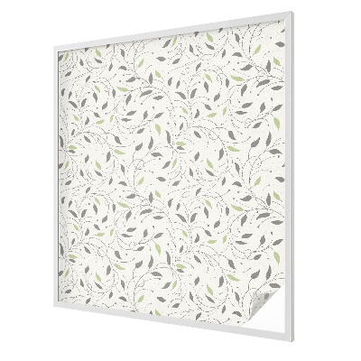 Frunze de lăstari Folie opacă geam cu model vitraliu