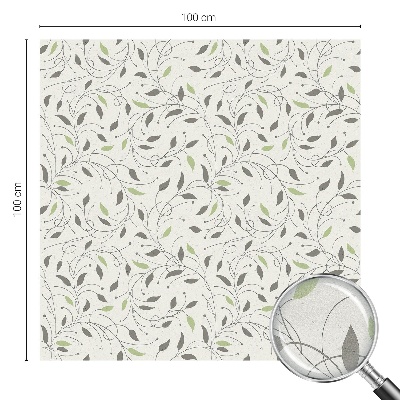 Frunze de lăstari Folie opacă geam cu model vitraliu