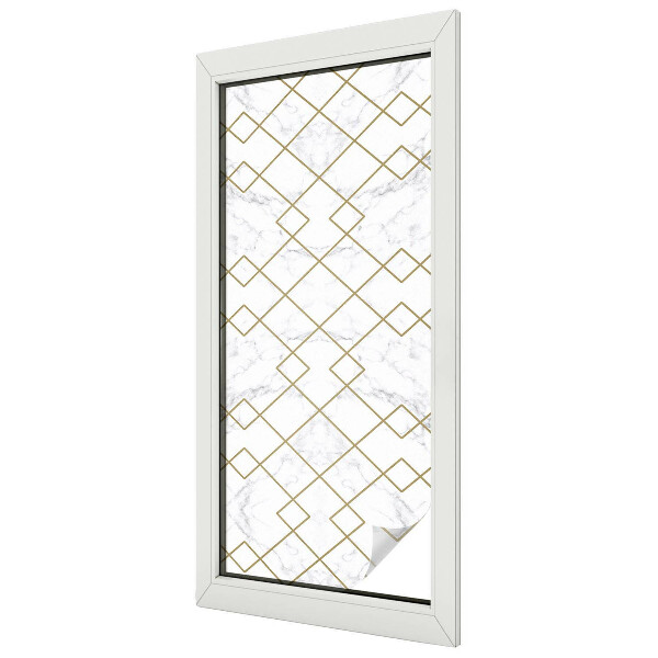 Linii geometrice Folie geam intimitate model vitraliu