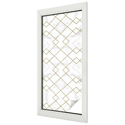 Linii geometrice Folie geam intimitate model vitraliu