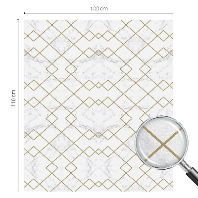 Linii geometrice Folie geam intimitate model vitraliu