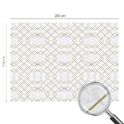 Linii geometrice Folie geam intimitate model vitraliu