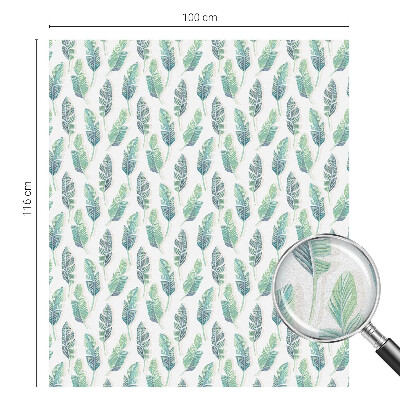 Frunze tropicale Folie geam să nu se vadă din exterior