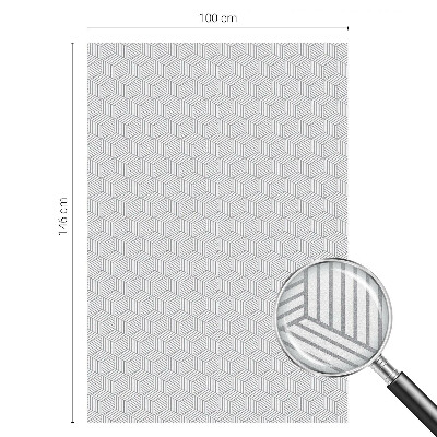 Solide hexagonale Folie autocolantă geam