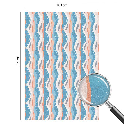 Ritm ondulat Folie opacă geam cu model vitraliu