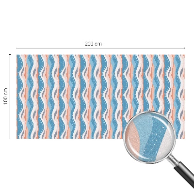 Ritm ondulat Folie opacă geam cu model vitraliu