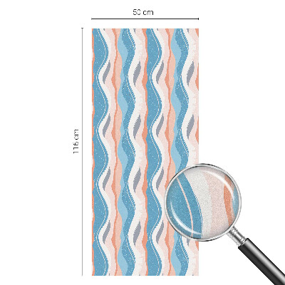 Ritm ondulat Folie opacă geam cu model vitraliu