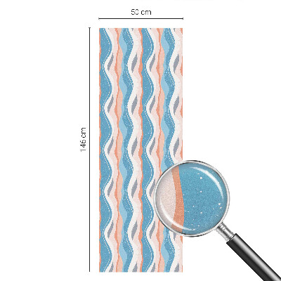 Ritm ondulat Folie opacă geam cu model vitraliu