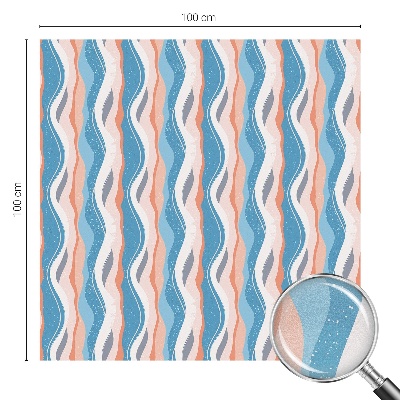 Ritm ondulat Folie opacă geam cu model vitraliu