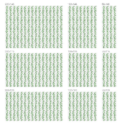 Ghirlande verzi Folie decorativă geam vitraliu