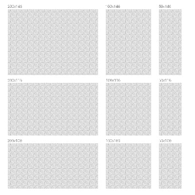 Forme ondulate Folie autocolantă geam