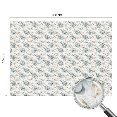 Eleganță florală Folie geam intimitate model vitraliu