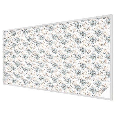 Eleganță florală Folie geam intimitate model vitraliu