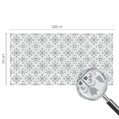 Ornamente simetrice Folie opacă geam cu model vitraliu