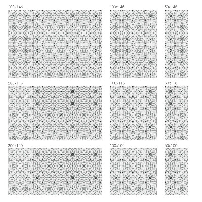 Ornamente simetrice Folie opacă geam cu model vitraliu