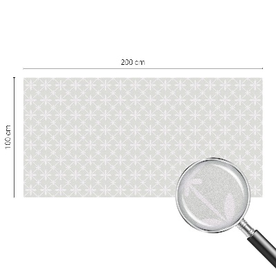 Simetria florală Folie geam intimitate model vitraliu