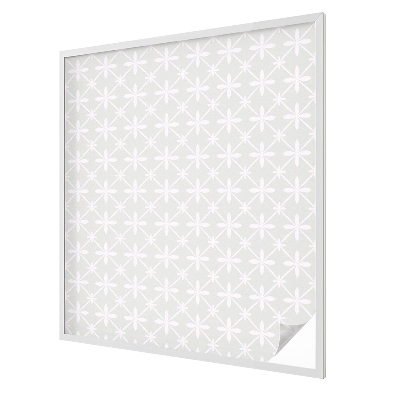 Simetria florală Folie geam intimitate model vitraliu