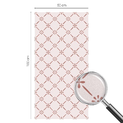 Modele florale Folie opacă geam cu model vitraliu