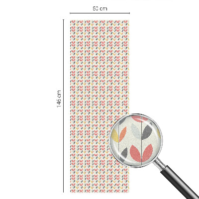 Frunze retro Folie opacă geam cu model vitraliu