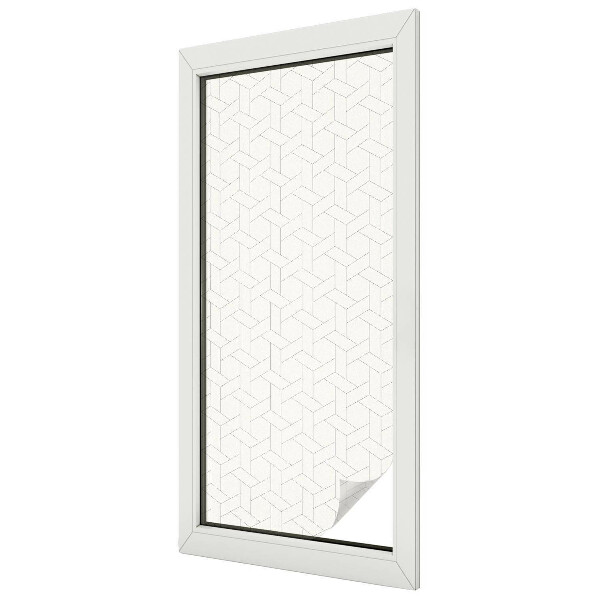 Împletitură geometrică Folie decorativă geam vitraliu