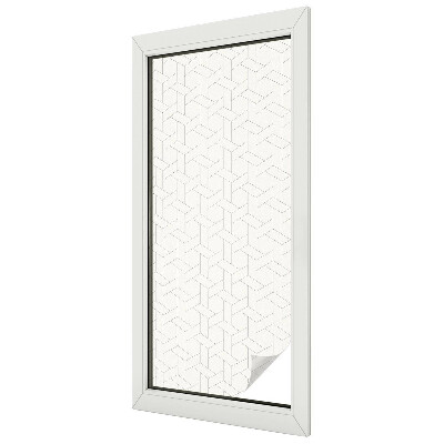 Împletitură geometrică Folie decorativă geam vitraliu