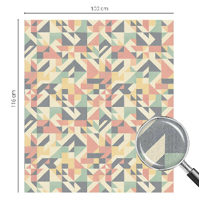 Energia geometriei Folie geam intimitate model vitraliu