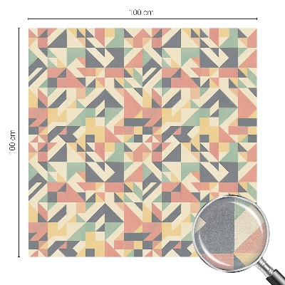 Energia geometriei Folie geam intimitate model vitraliu