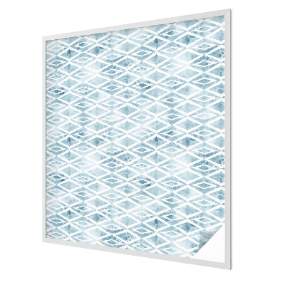 Romburi albastre Folie opacă geam cu model vitraliu